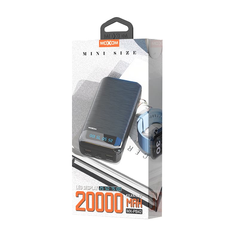 Power bank Moxom MX-PB42 QC22.5W+PD20W 20000mAh 2.4A crni-4