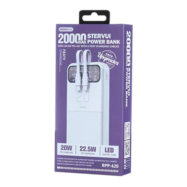 Power Bank REMAX Stervui Series 20W PD+22.5W QC 20000mAh RPP-620 beli-1