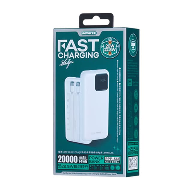 Power Bank Remax Suji Series RPP-513 PD 20W+QC 22.5W 20000 mAh beli-1