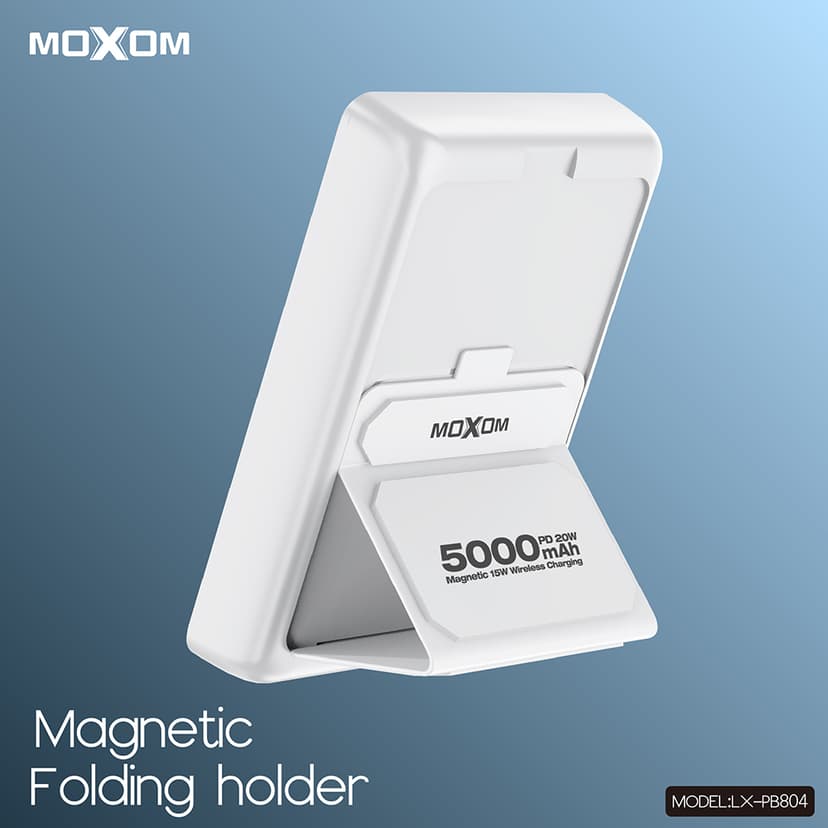 Power Bank MagSafe Moxom LX-PB804 LED SCP22.5+ PD20W 5000mAh crni-3