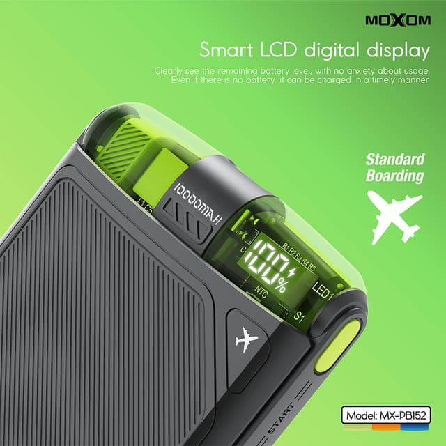 Power bank Moxom MX-PB152 super brzi PD20W QC18W SCP22.5W 10000mAh 3A crni-2