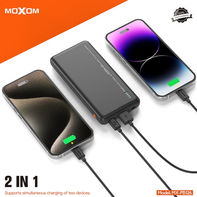 Power bank Moxom MX-PB126 PD20W QC18W SCP22.5W 10000mAh 2.4A crni-4