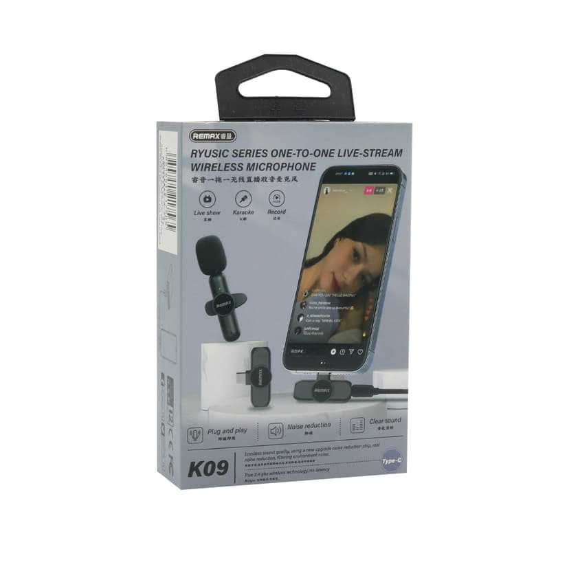 Mikrofon bluetooth Remax K09 Type-C crni-1