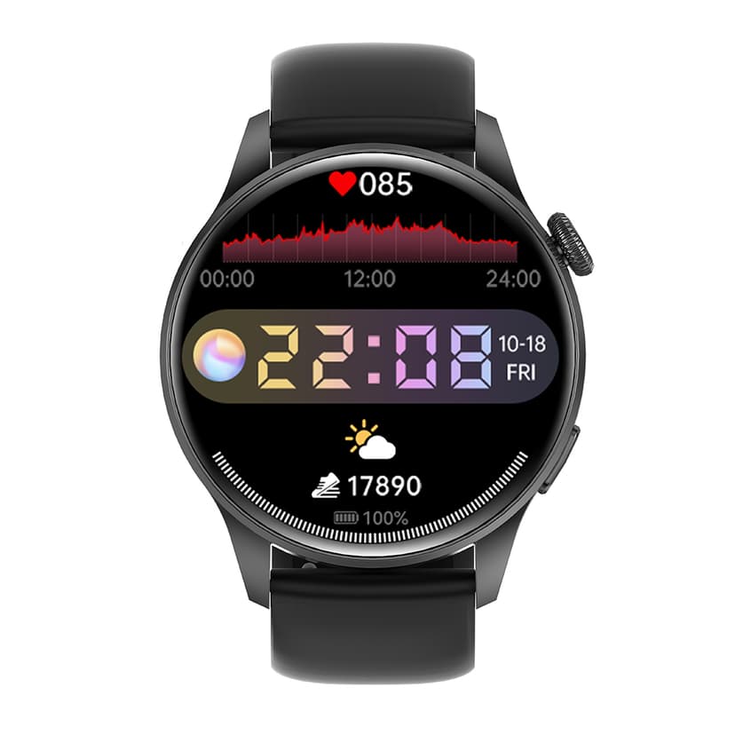 Smart Watch DT3 New crni (silikonska narukvica)-1