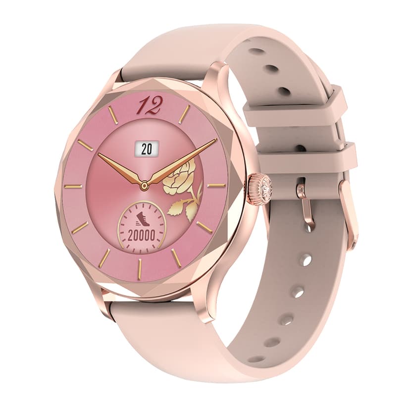 Smart Watch DT Diamond zlatni (roze silikonska narukvica)-0