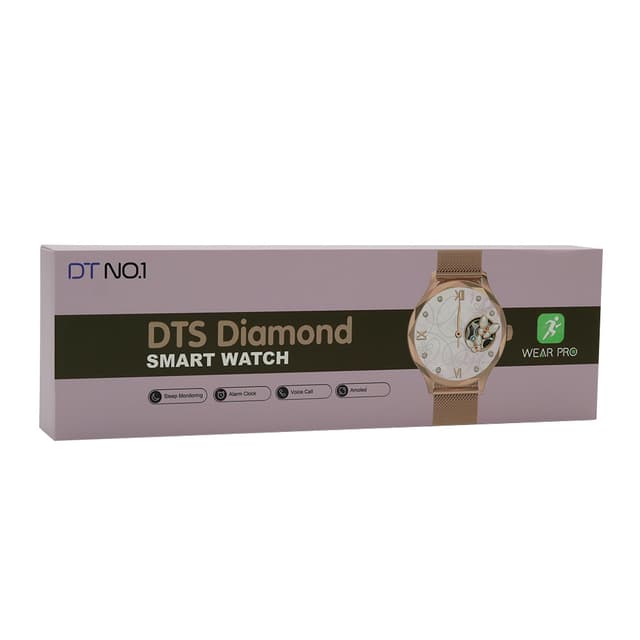 Smart Watch DT Diamond zlatni (roze silikonska narukvica)-4