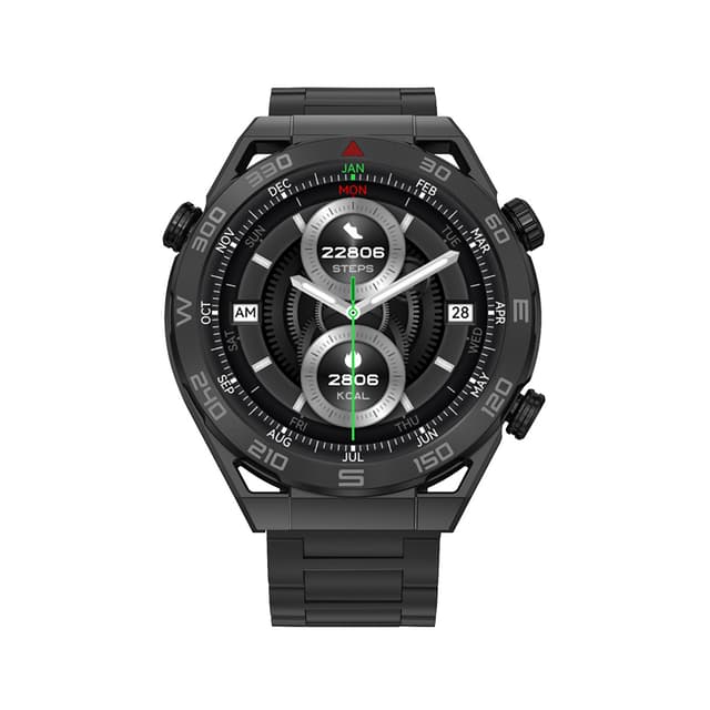 Smart Watch DT Ultramate crni (metalna i silikonska narukvica)-1