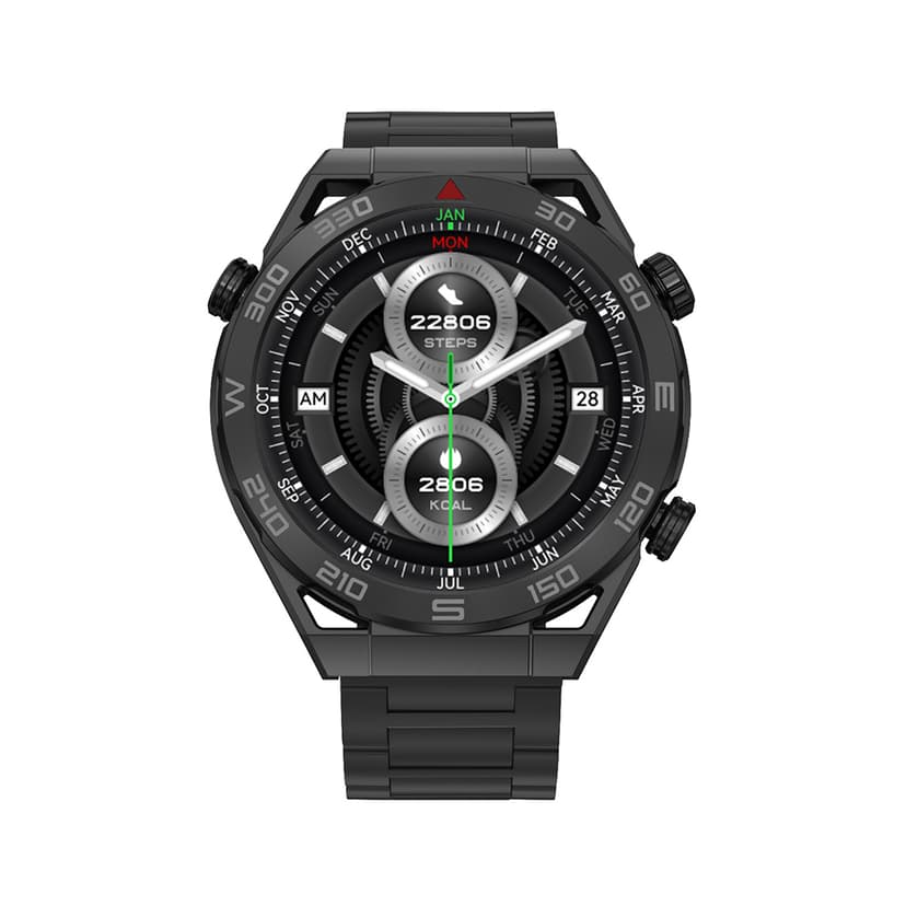 Smart Watch DT Ultramate crni (metalna i silikonska narukvica)-1