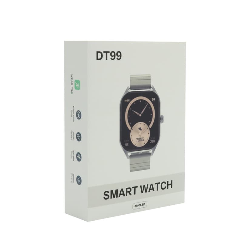 Smart Watch DT99 crni (silikonska narukvica)-3