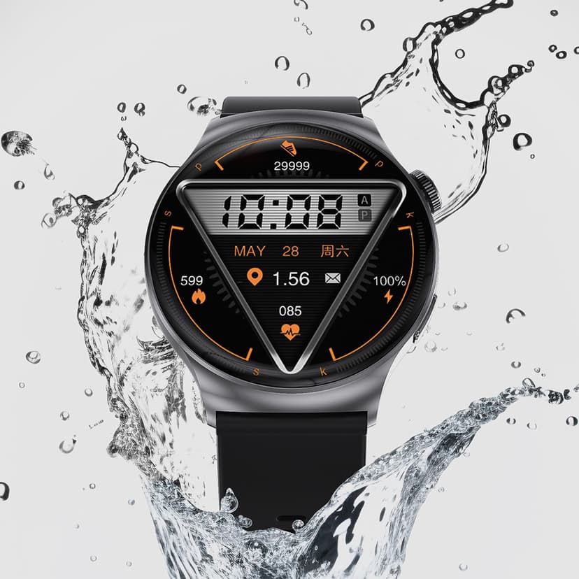 Smart Watch DT4 Mate zlatni (silikonska narukvica)-5