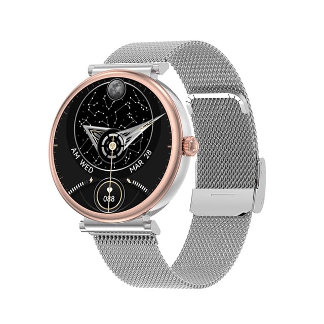 Smart watch DT109 srebrni (silikonska i metalna narukvica)-0