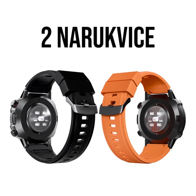 Smart Watch OD2 crni (2 silikonske narukvice)-1