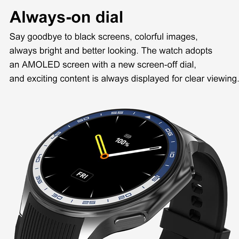 Smart watch DT Watch X crni (crna silikonska i braon kozna narukvica)-8