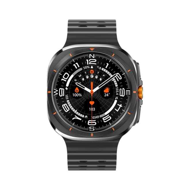 Smart watch W7 Watch Ultra crni (crna silikonska narukvica)-1