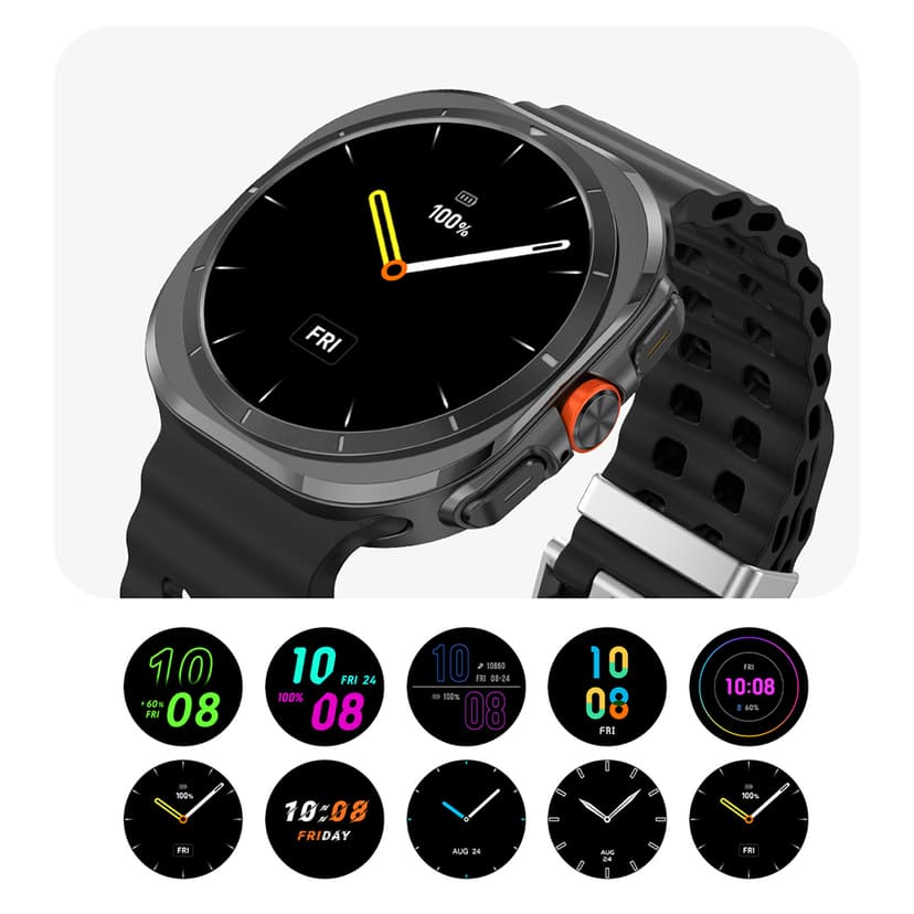 Smart watch DT WATCH ULTRA crni (crna silikonska narukvica)-7