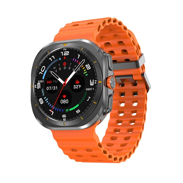 Smart watch DT WATCH ULTRA crni (narandzasta silikonska narukvica)-0