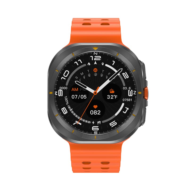 Smart watch DT WATCH ULTRA crni (narandzasta silikonska narukvica)-1