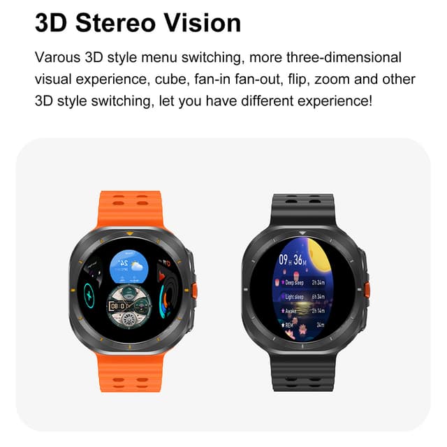 Smart watch DT WATCH ULTRA crni (narandzasta silikonska narukvica)-4